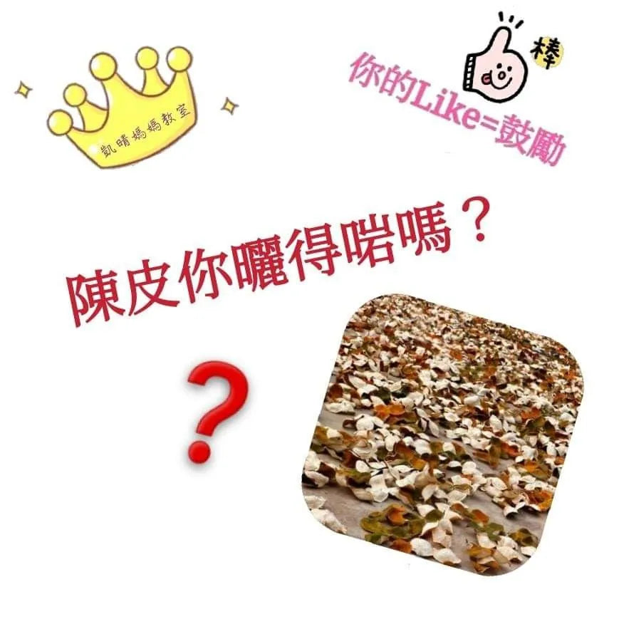43) 💞藥食同源 version 16：陳皮你曬得啱嗎⁉️💞
