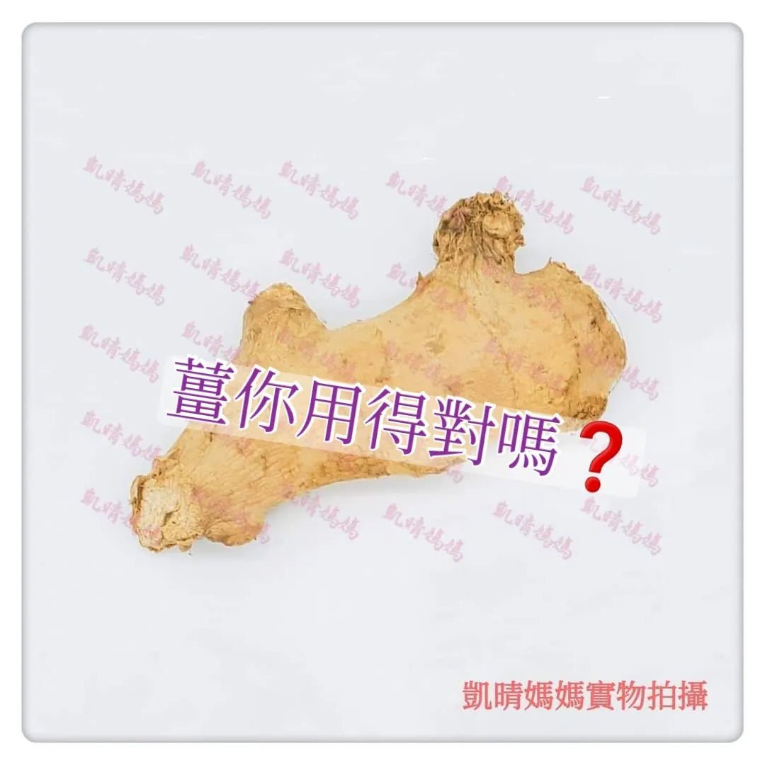 58) 💞藥食同源 version 24：薑你用得對嗎❓💞