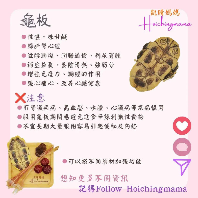 188）💞藥食同源 version 46~ 龜板💞