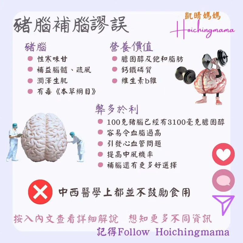 251）💞藥食同源 version 55~ 豬腦補腦謬誤 💞