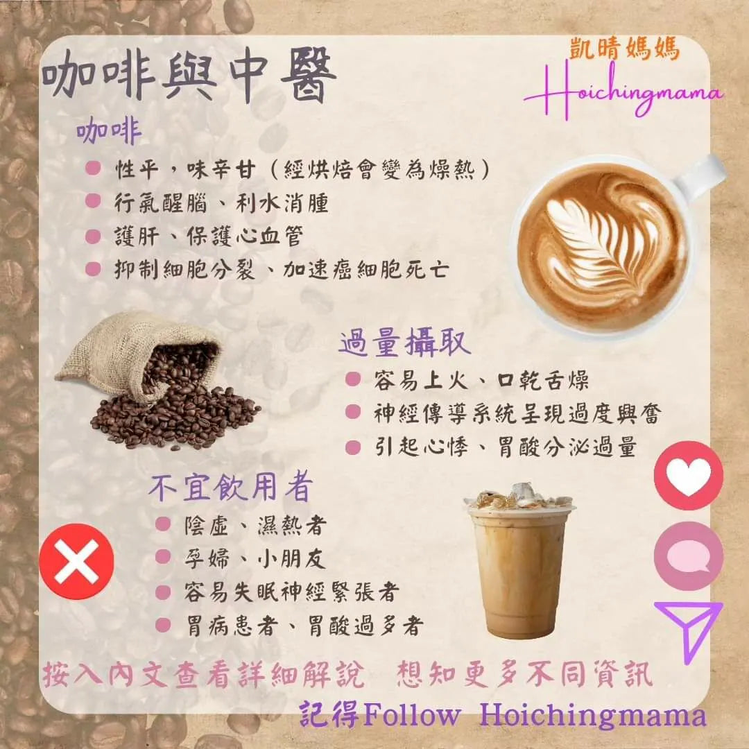 253）💞藥食同源 version 56~ 咖啡與中醫 💞
