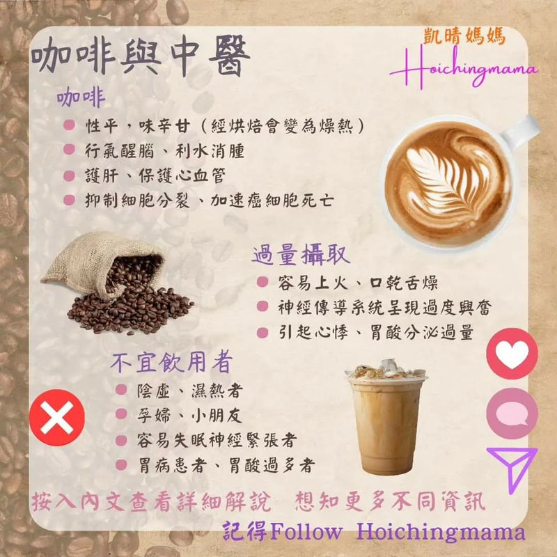 253）💞藥食同源 version 56~ 咖啡與中醫 💞