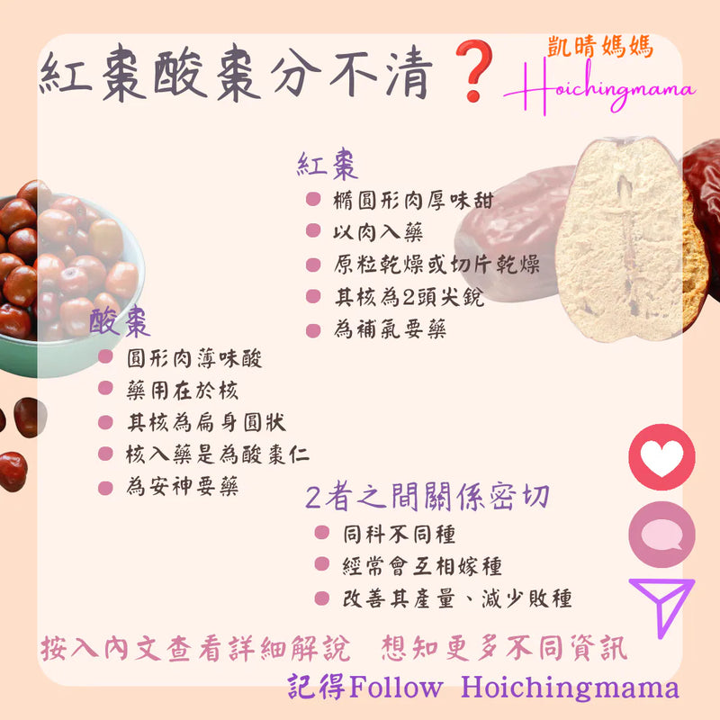 255）💞藥食同源 version 57~ 紅棗酸棗分不清 💞