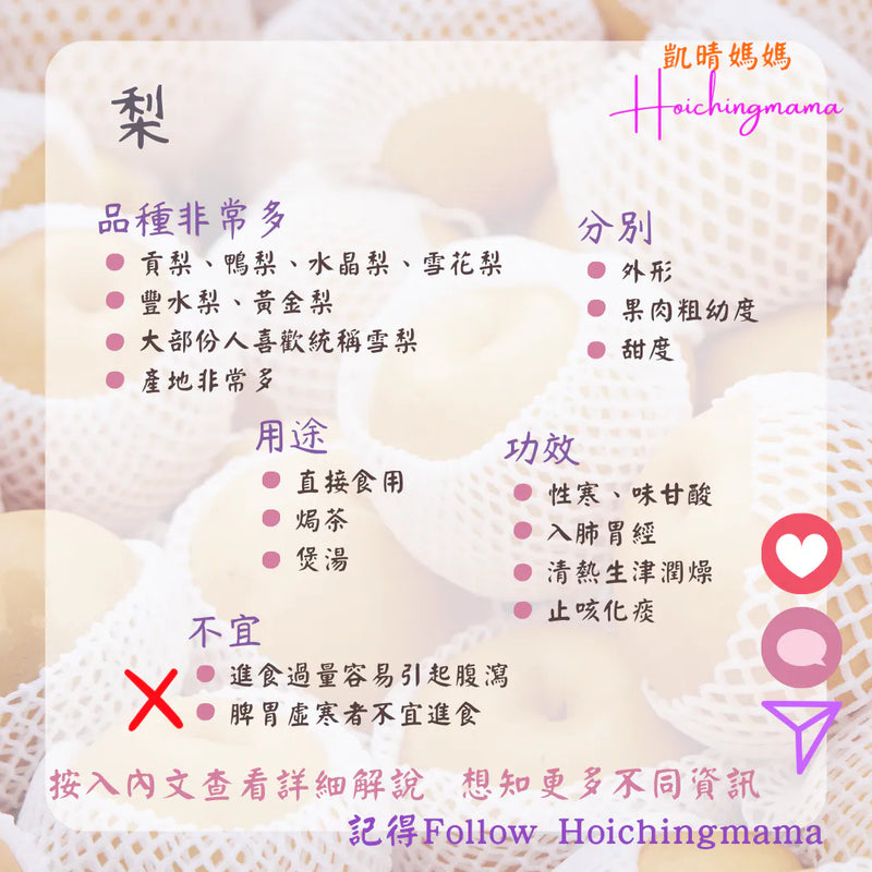 270）💞藥食同源 version 60~ 梨💞
