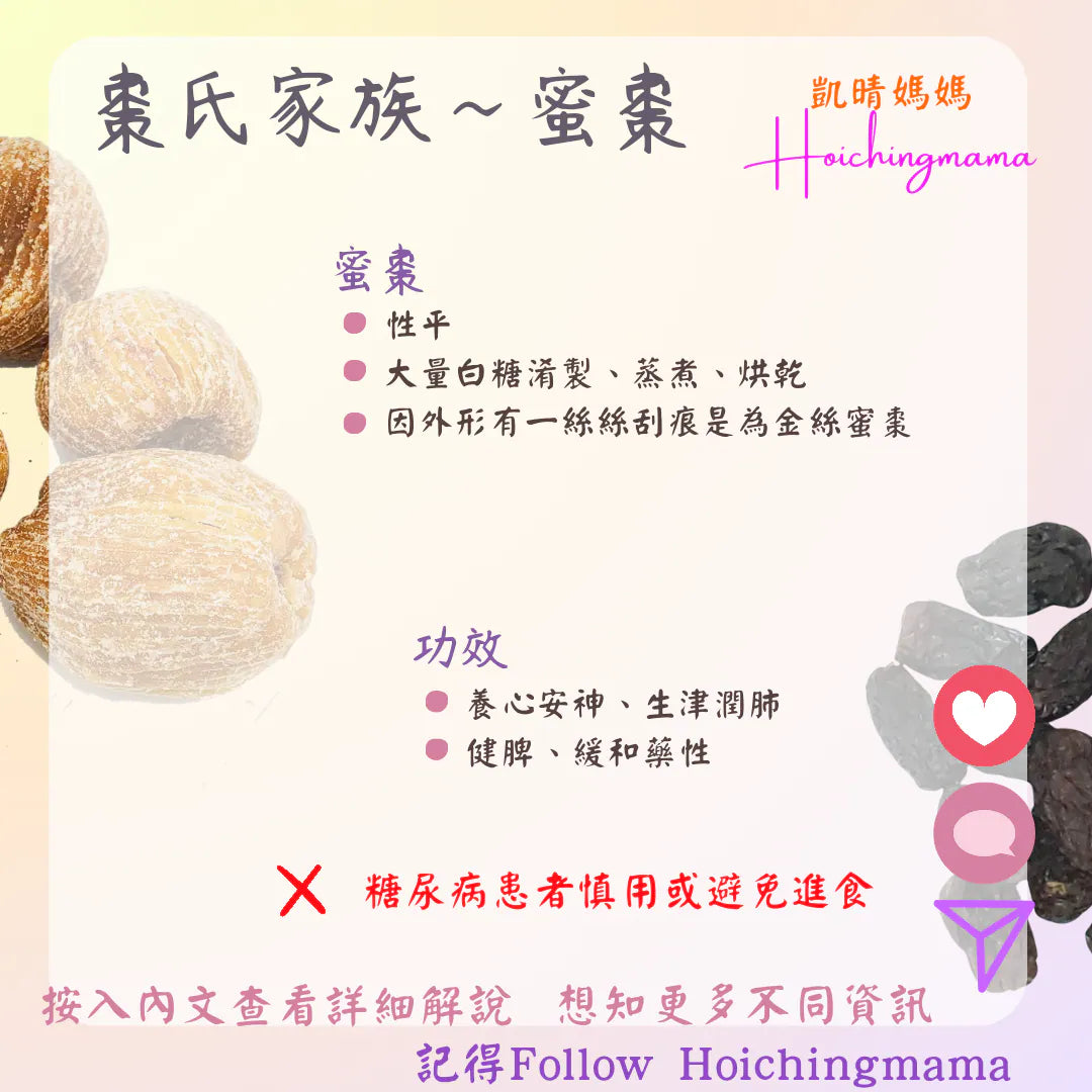 284）💞藥食同源 version 62：棗氏家族~蜜棗💞