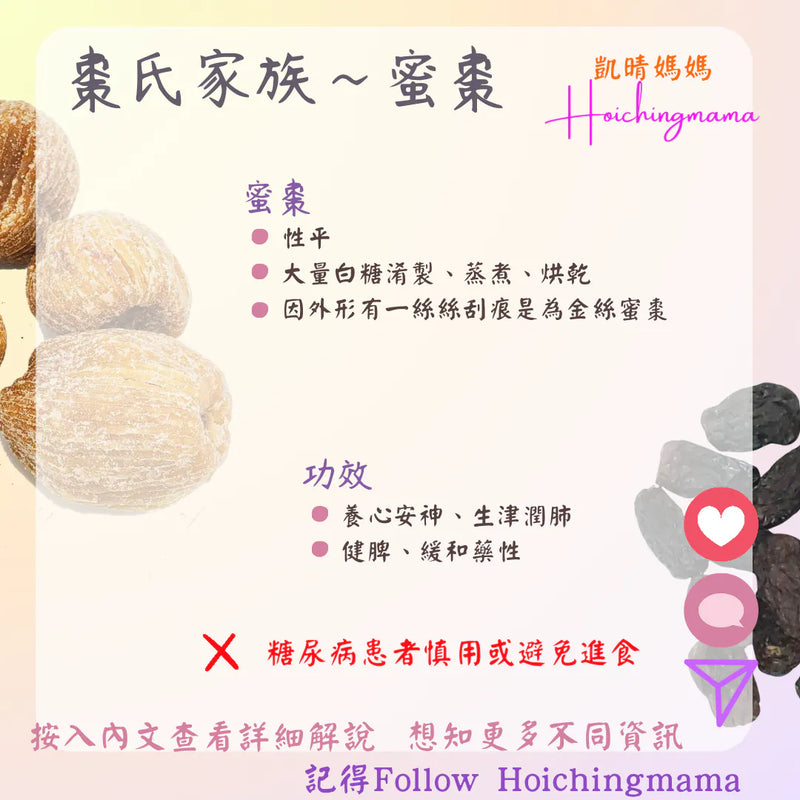 284）💞藥食同源 version 62：棗氏家族~蜜棗💞
