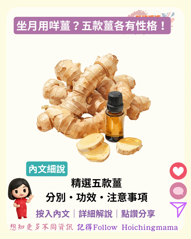 382）🌿 【坐月用咩薑？五款薑各有性格！】